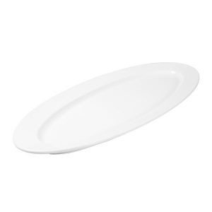 Melamine Platter Fish 710x285mm White